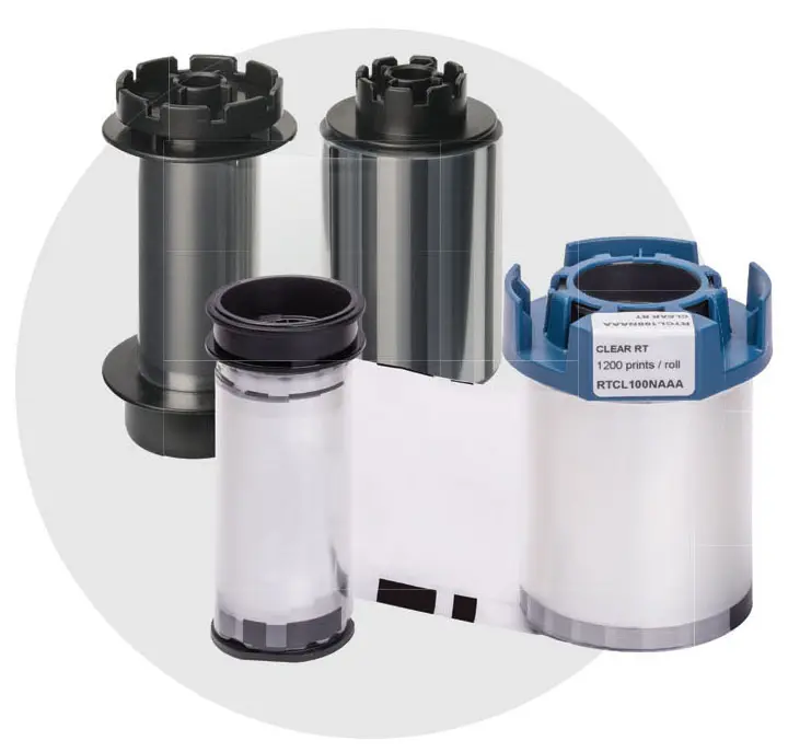 Evolis RTCL100NAAA Clear RT Film  -1200 prints/roll   