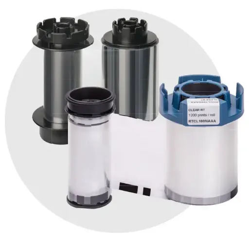 Evolis RTCL100NAAA Clear RT Film  -1200 prints/roll   